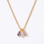 LE sensor necklace Birthstone Charm Necklace