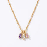 LE sensor necklace Birthstone Charm Necklace