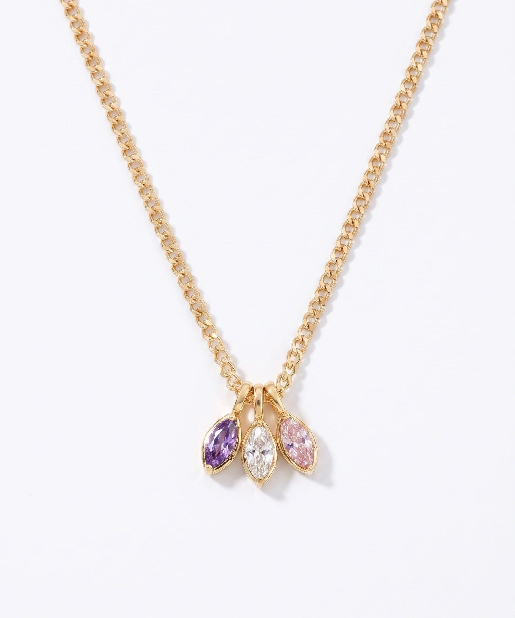 LE sensor necklace Birthstone Charm Necklace