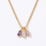 LE sensor necklace Birthstone Charm Necklace