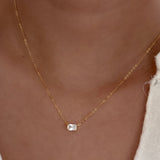 LE sensor necklace Bowie East-West Radiant Necklace