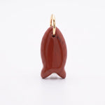 LE sensor charm Cove Fish Charm - Carnelian