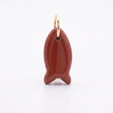 LE sensor charm Cove Fish Charm - Carnelian
