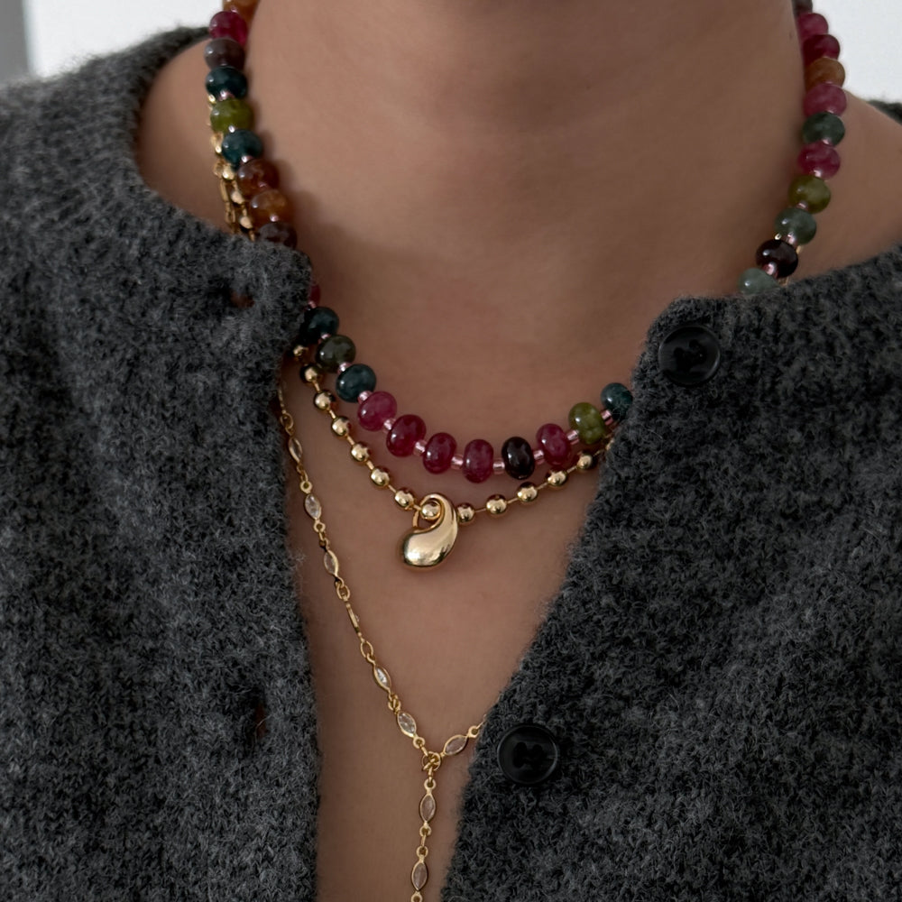 LE sensor necklace Bay Beaded Necklace