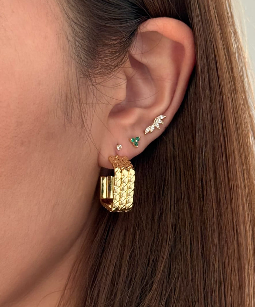 LE sensor earrings Effie Hoop Earrings