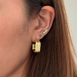 LE sensor earrings Effie Hoop Earrings