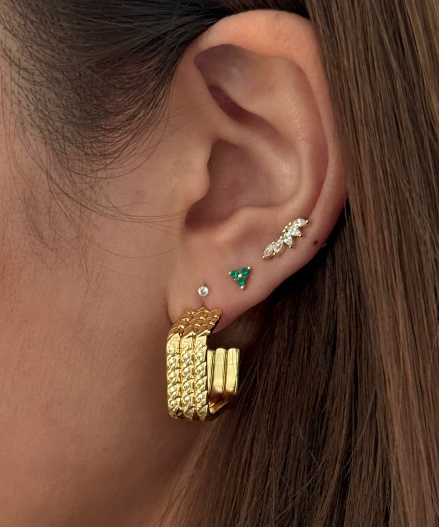 LE sensor earrings Effie Hoop Earrings