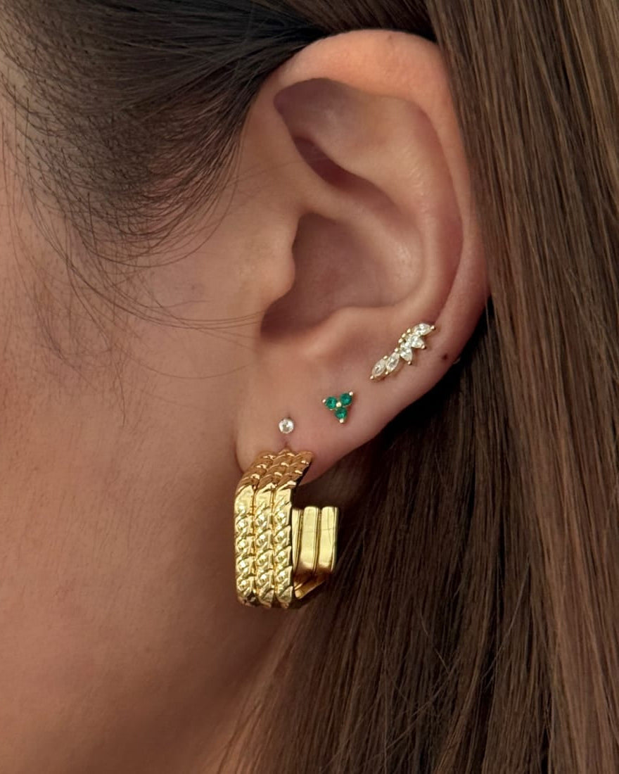 LE sensor earrings Effie Hoop Earrings