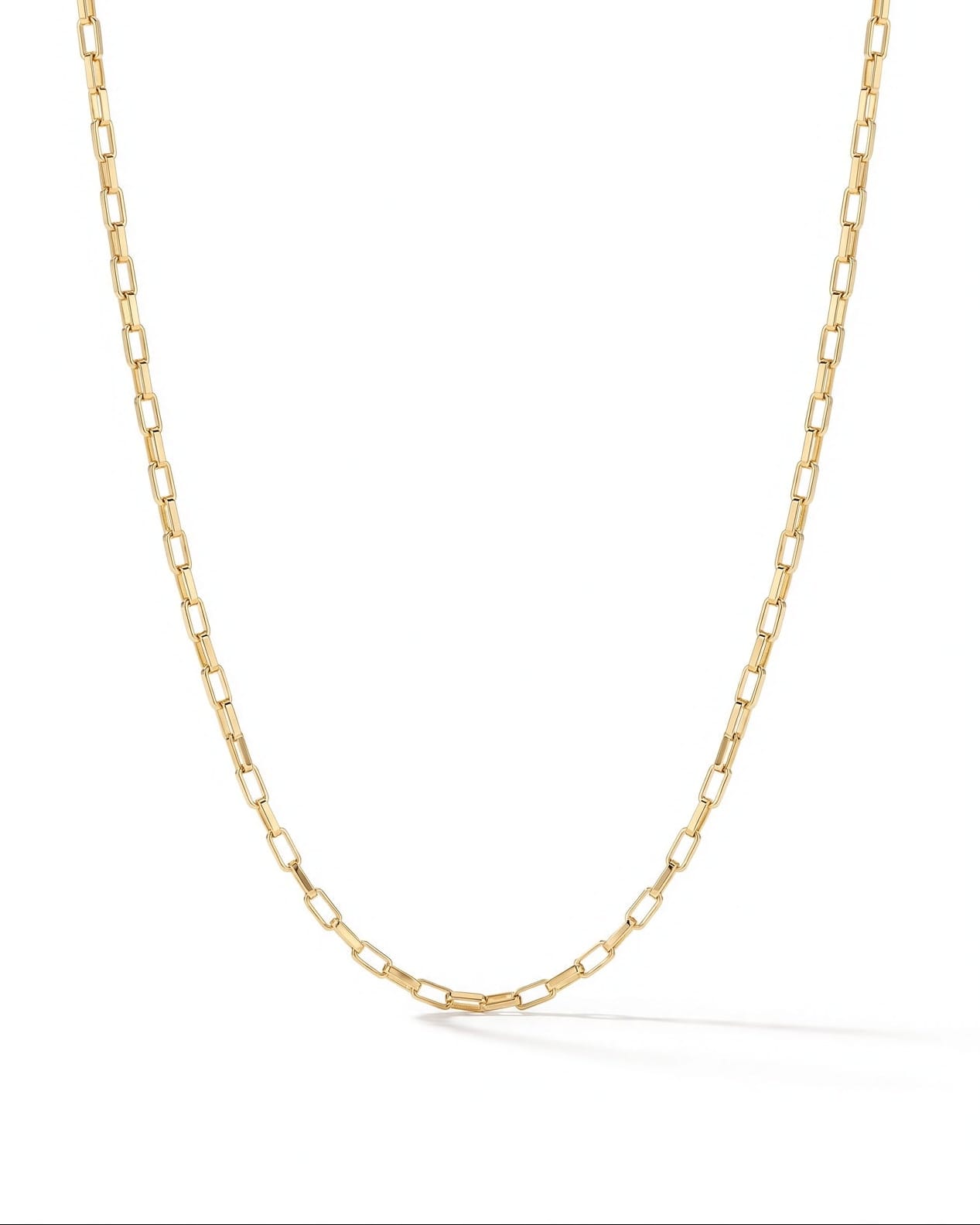 LE sensor necklace Colette Elongated Box Chain Necklace