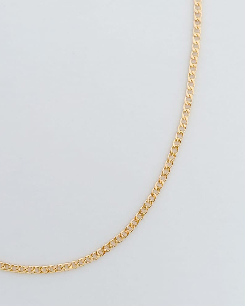 LE sensor necklace Romy Flat Curb Chain Necklace
