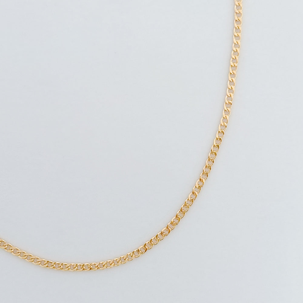 LE sensor necklace Romy Flat Curb Chain Necklace