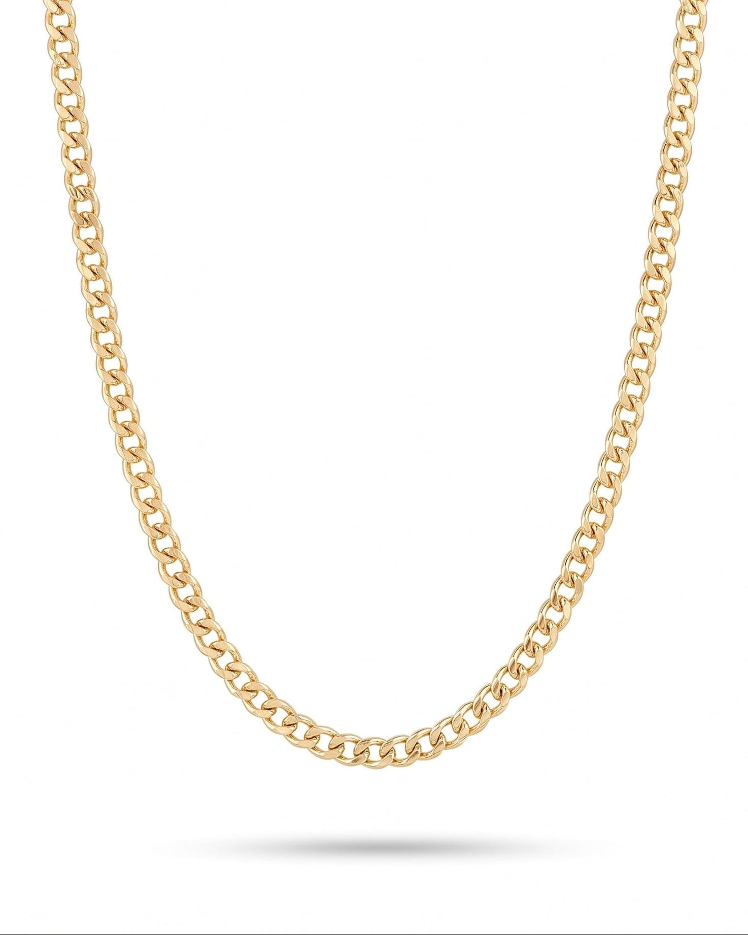 LE sensor necklace Romy Flat Curb Chain Necklace