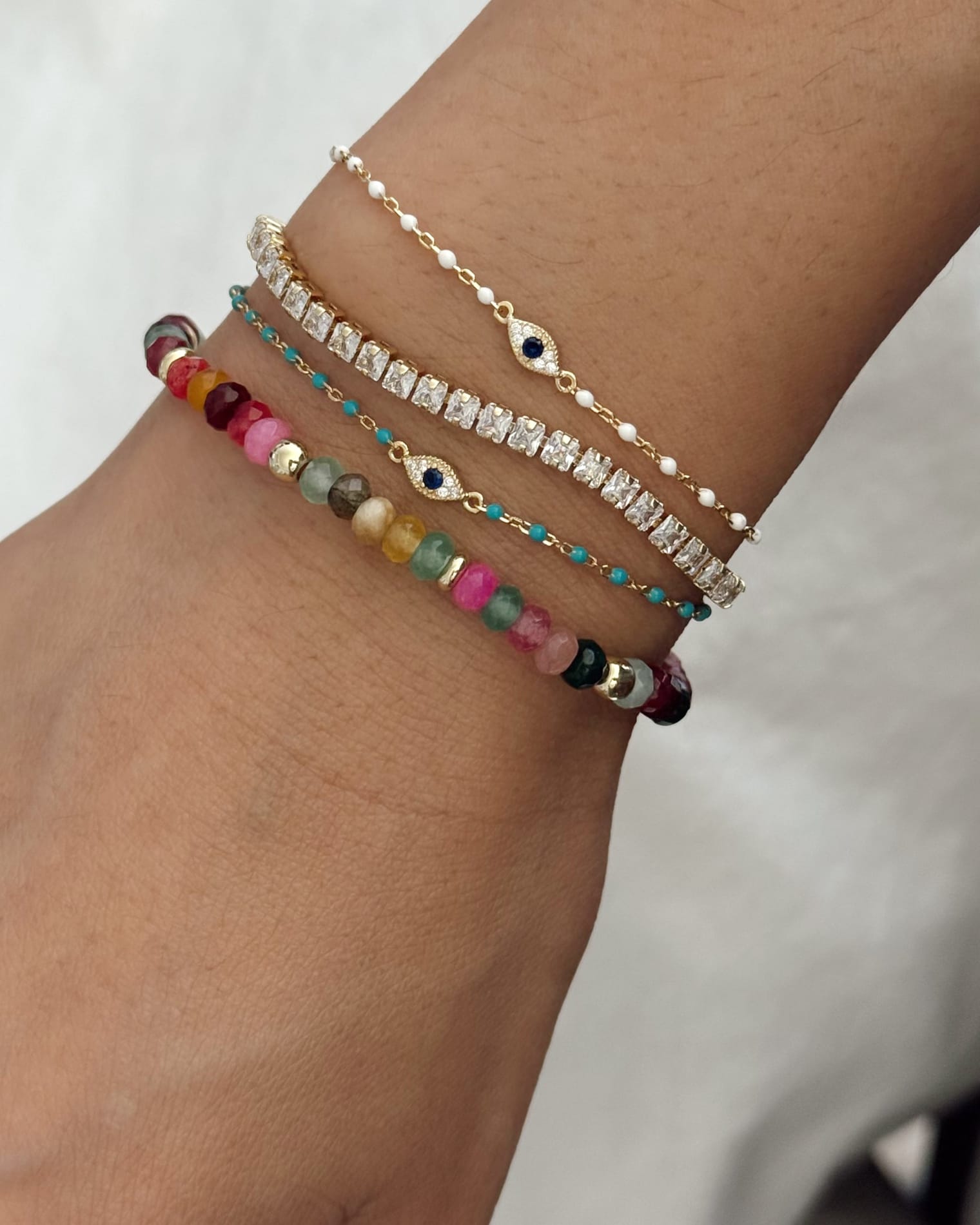 LE sensor Bracelet Gia Princess Tennis Bracelet