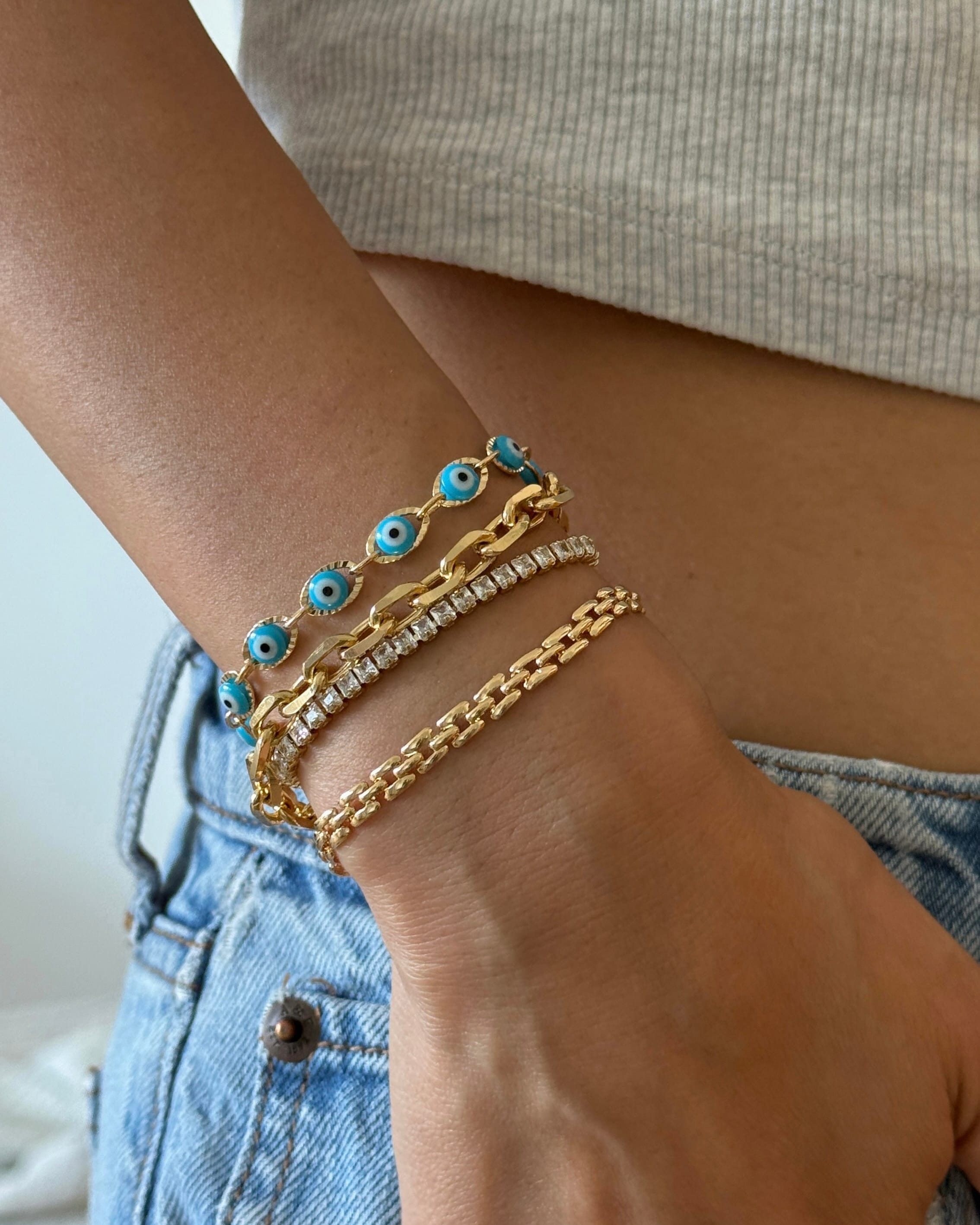 LE sensor Bracelet Gia Tennis Bracelet