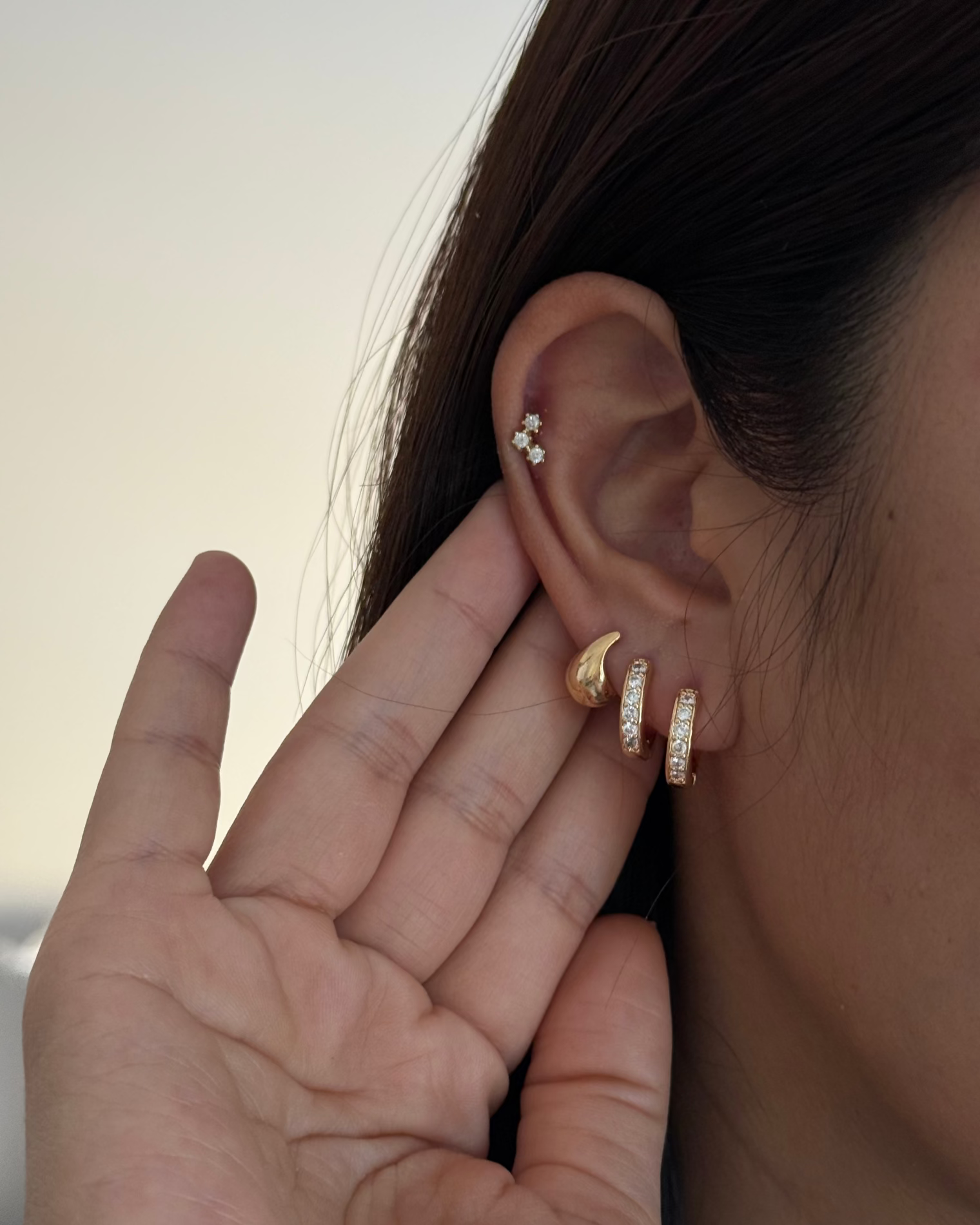 LE sensor earrings Hailey Mini Studs