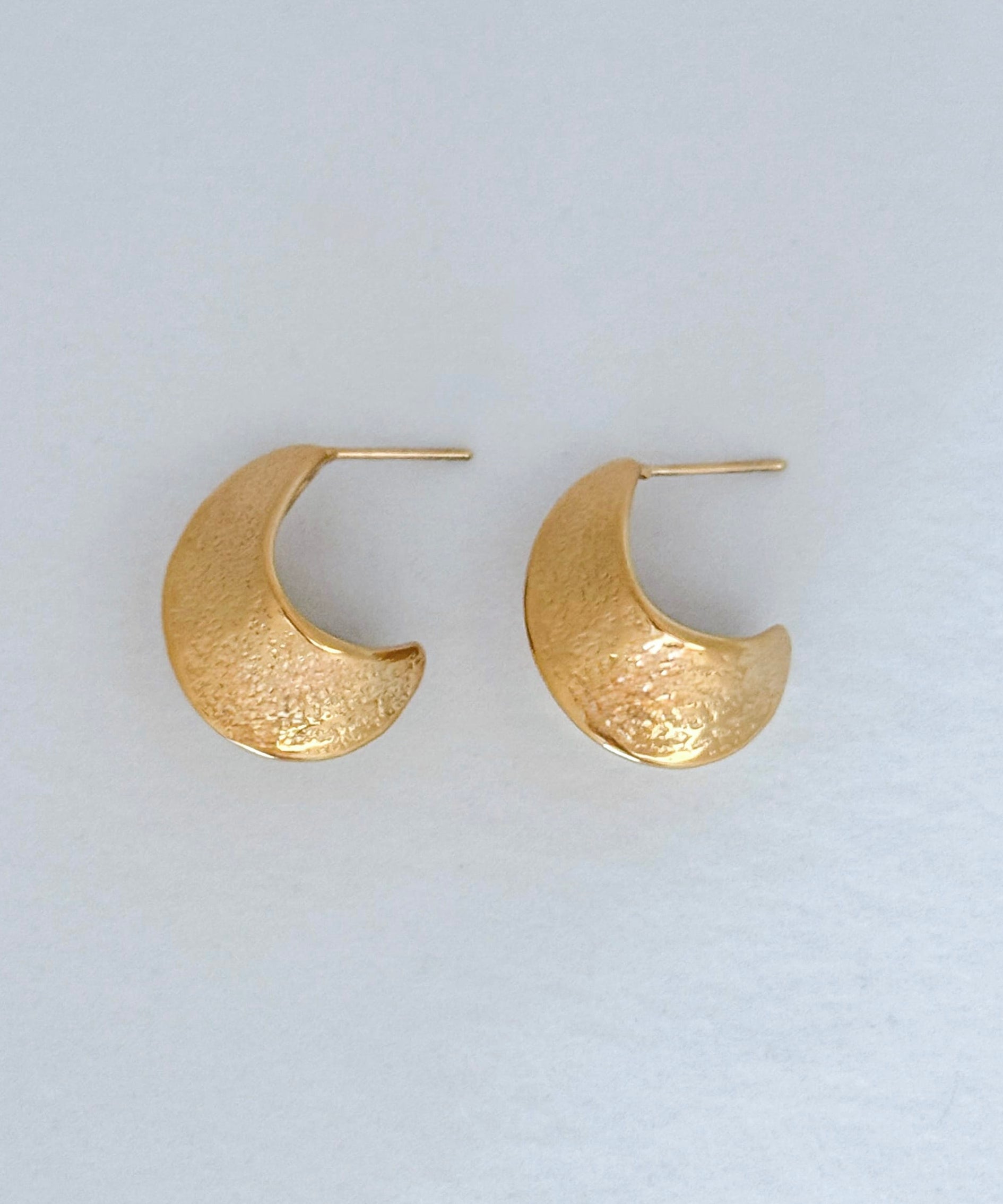 LE sensor earrings Phoebe Hammered Hoops