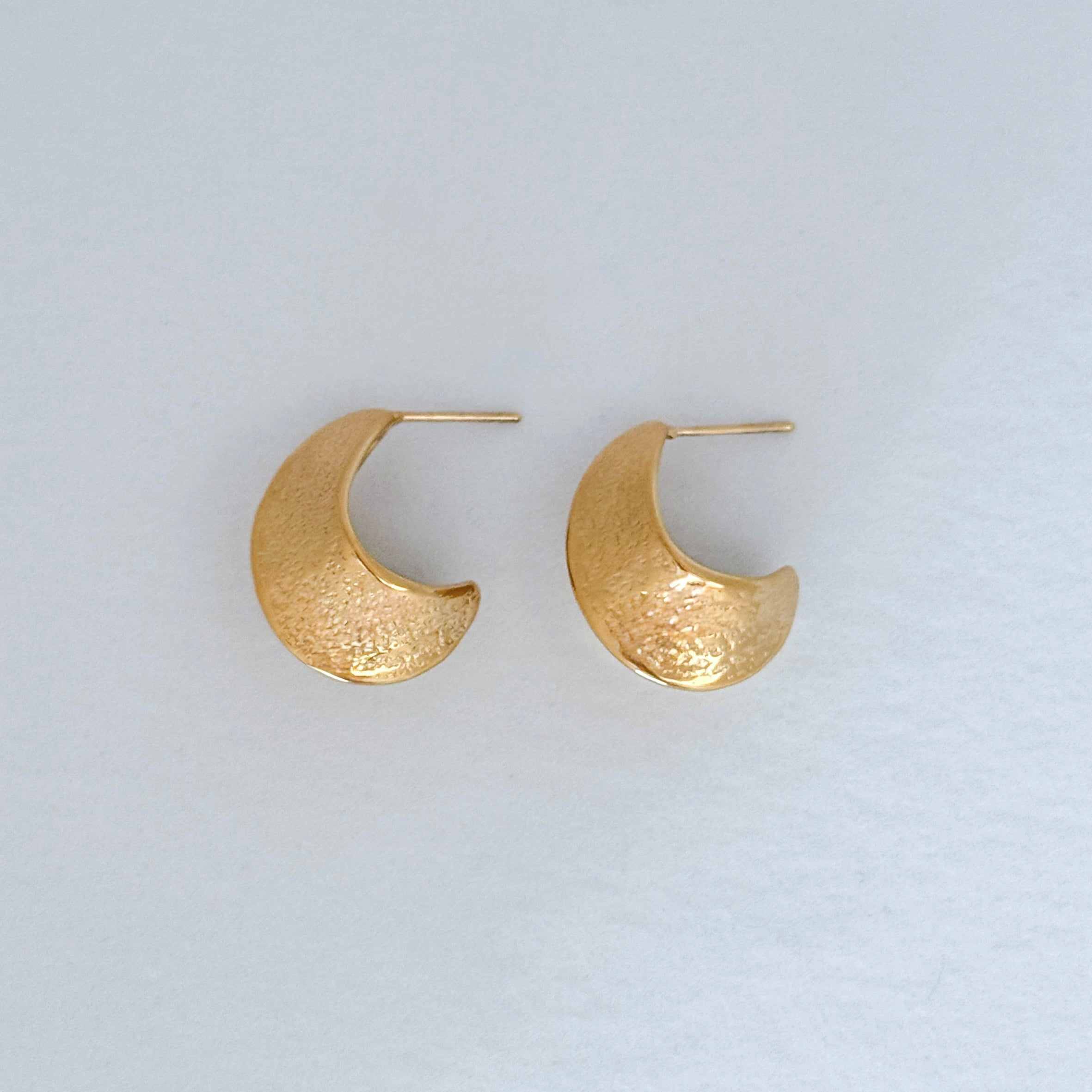 LE sensor earrings Phoebe Hammered Hoops