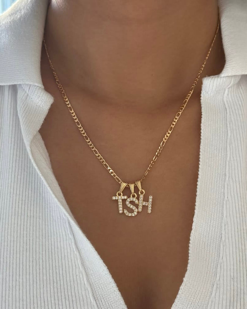 LE sensor necklace Classic Initial Necklace - Three Styles
