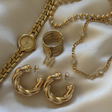LE sensor earrings Elora Chunky Twisted Hoop Earrings