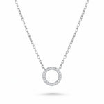 LE sensor necklace Kace Pavé Open Circle  Necklace