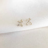 LE sensor earrings Kendra Baguette X Stud Earrings