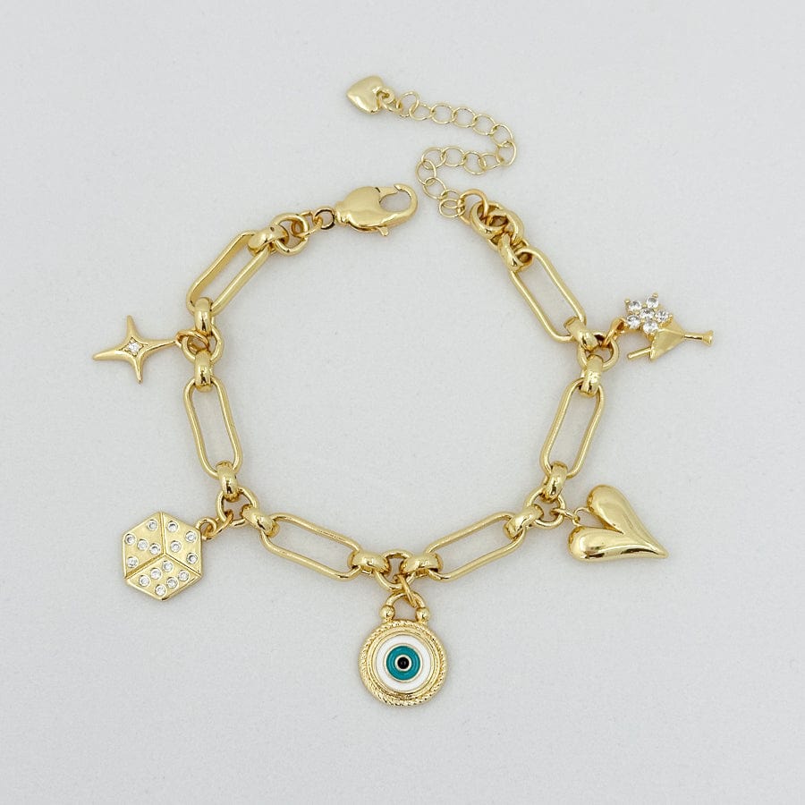 LE sensor Bracelet Evil Eye Charm Bracelet