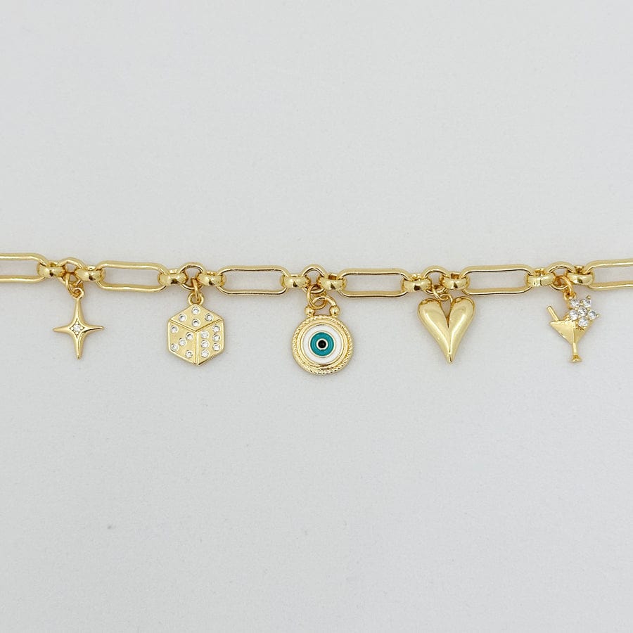 LE sensor Bracelet Evil Eye Charm Bracelet