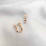 LE sensor Bracelet Gold Koa Earrings