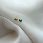 LE sensor earrings Emerald Kya Studs