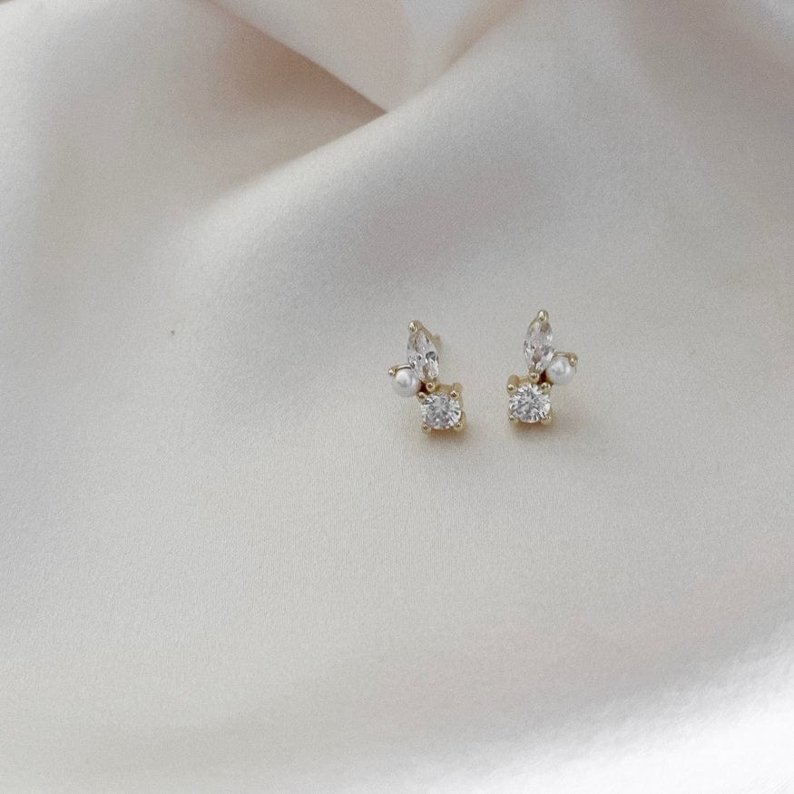 LE sensor earrings Gold Emilia Studs