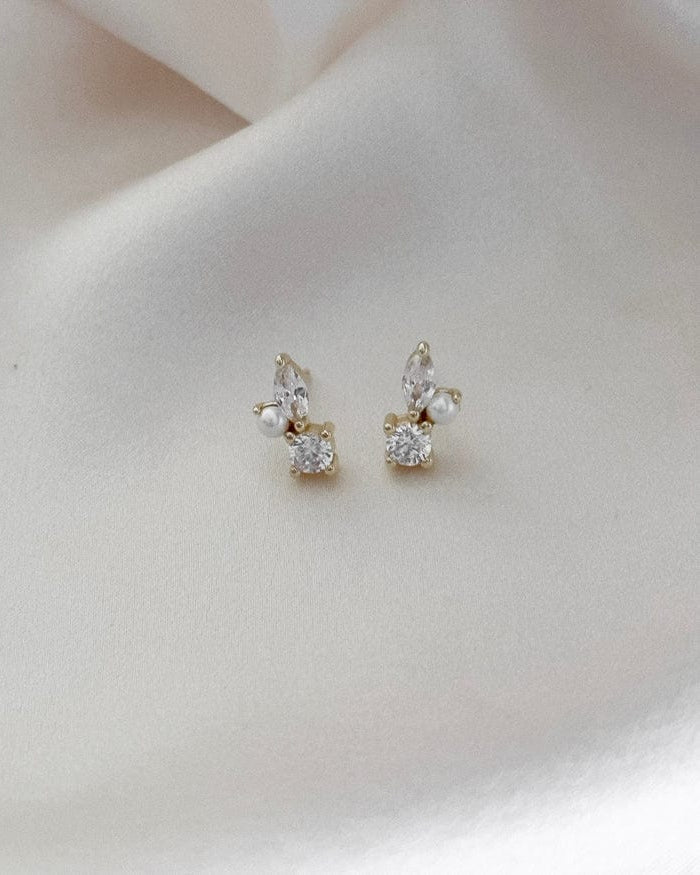 LE sensor earrings Gold Emilia Studs