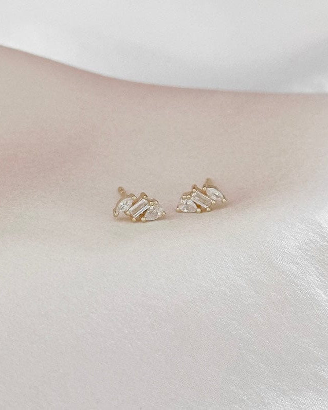 LE sensor earrings Gold Rae Studs