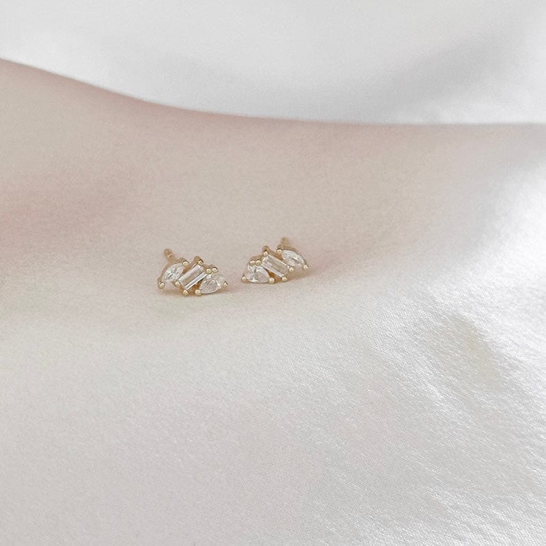 LE sensor earrings Gold Rae Studs