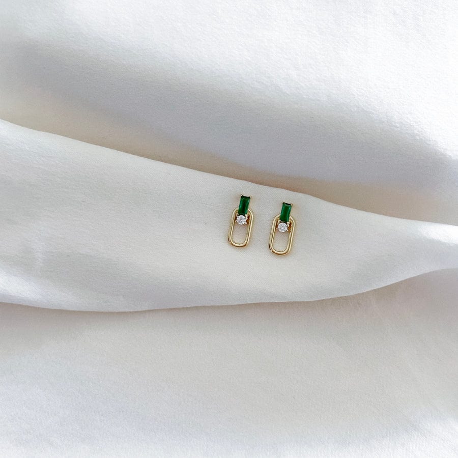 LE sensor earrings Green Makai Studs