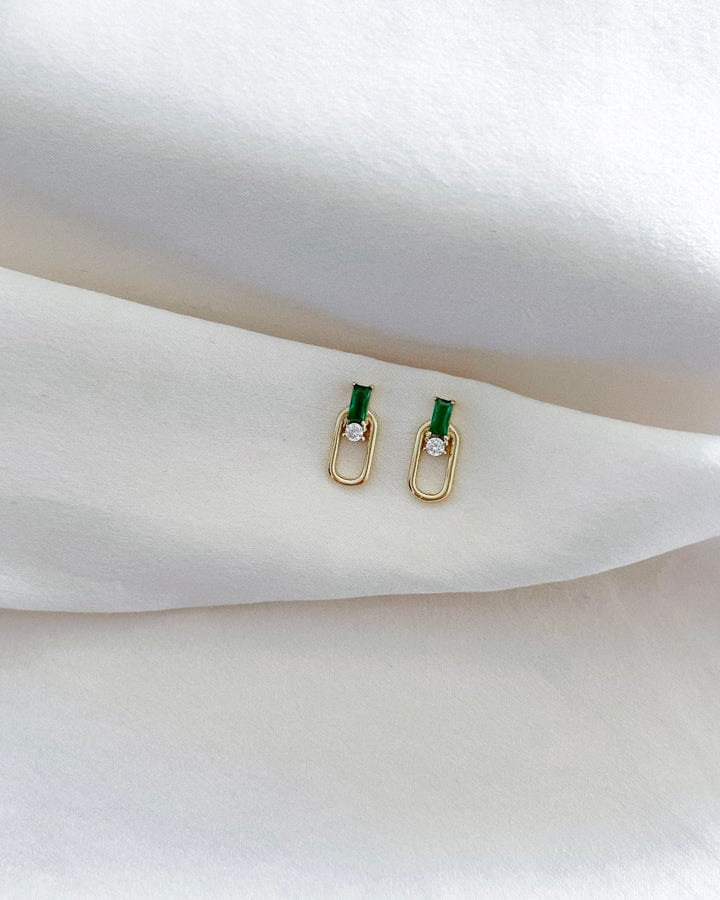 LE sensor earrings Green Makai Studs