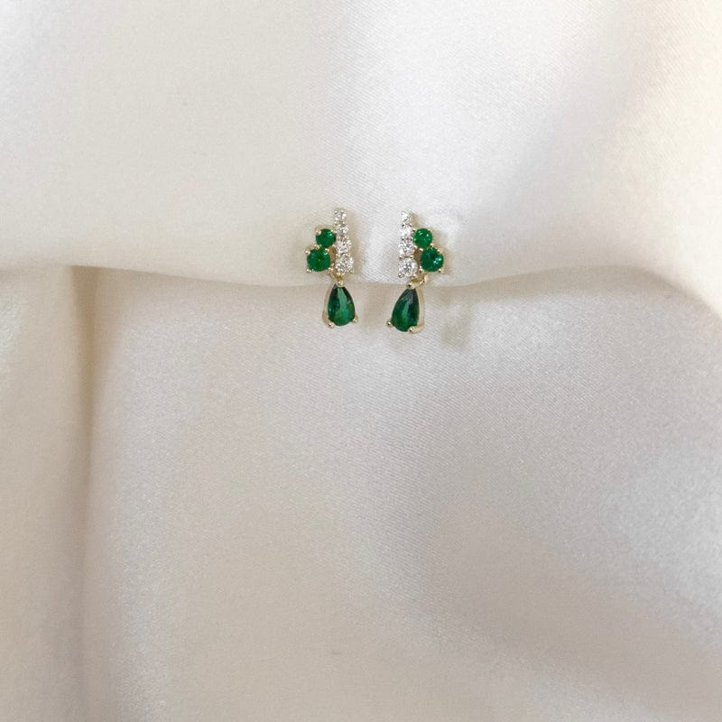 LE sensor earrings Green Marissa Studs