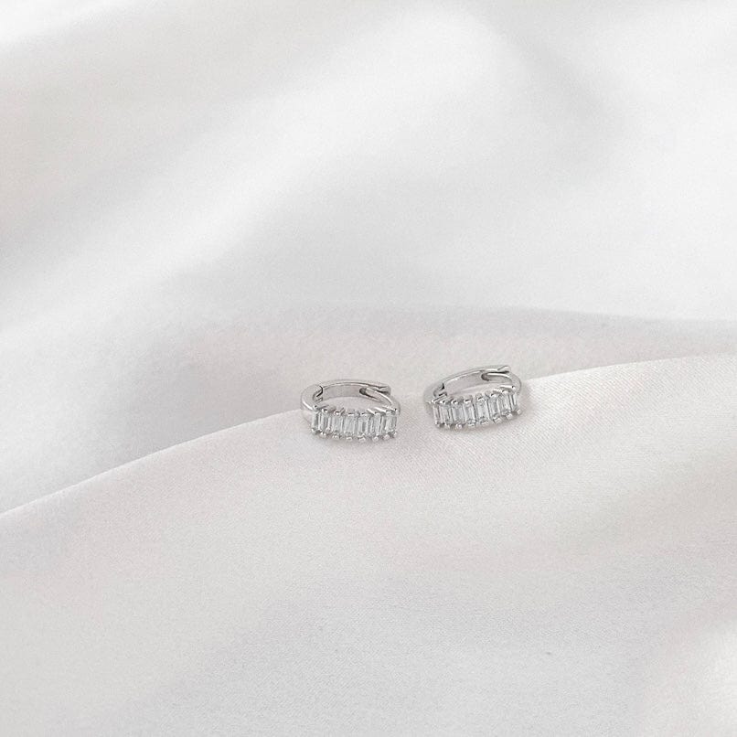 LE sensor earrings Silver Brooke Mini Huggies