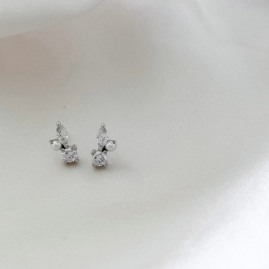LE sensor earrings Silver Emilia Studs