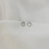 LE sensor earrings Silver Erin Studs