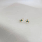 LE sensor earrings Turquoise Remi Studs