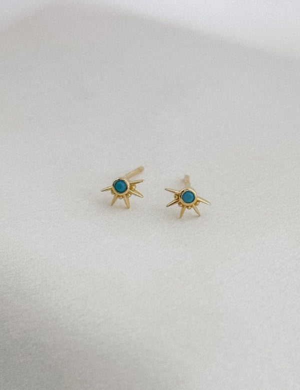 LE sensor earrings Turquoise Remi Studs