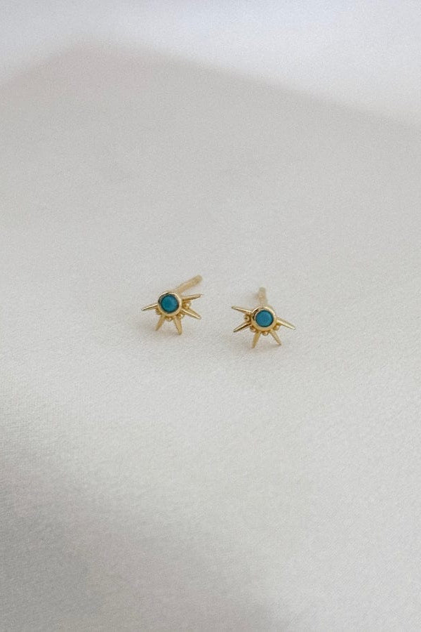 LE sensor earrings Turquoise Remi Studs