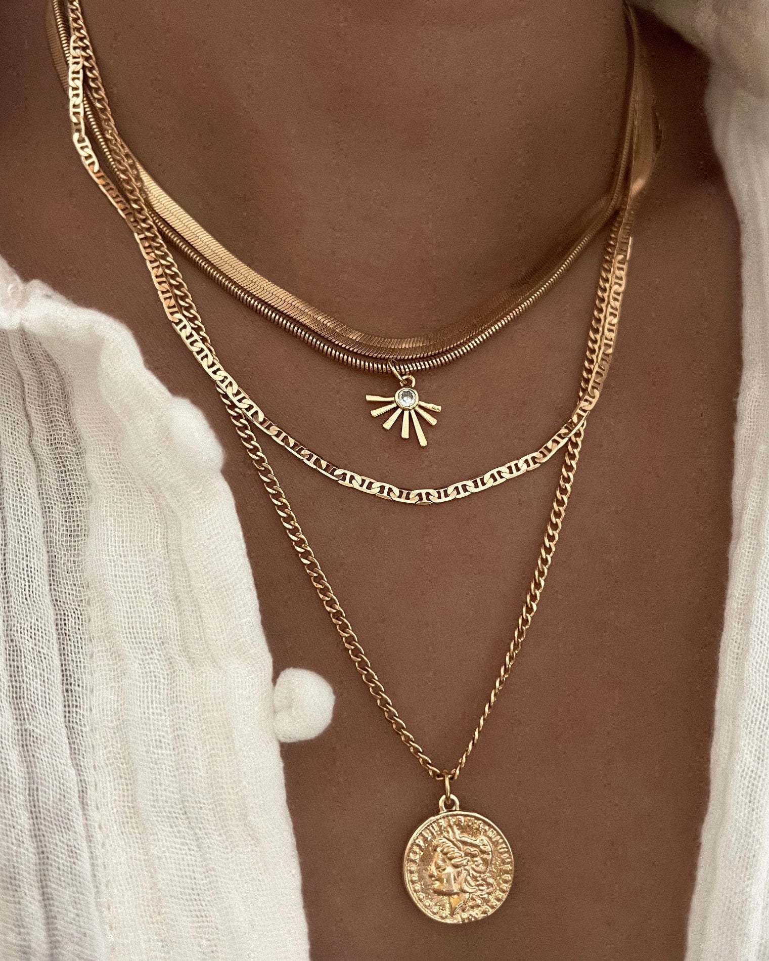LE sensor necklace 18" Ellis Chain Necklace