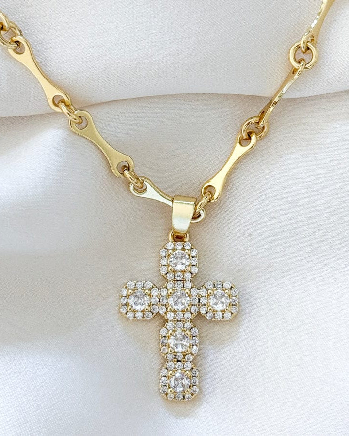 LE sensor necklace Alix Cross Necklace
