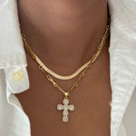 LE sensor necklace Alix Cross Necklace