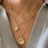 LE sensor necklace Flora Heart Necklace