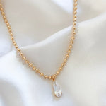 LE sensor necklace Hayes CZ Teardrop Necklace