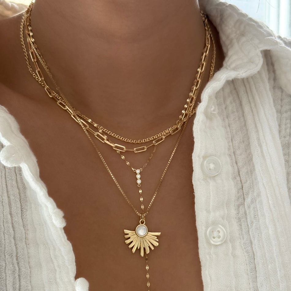 LE sensor necklace Mercer Sunburst Necklace