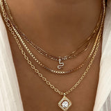 LE sensor necklace Thin Figaro Chain Necklace