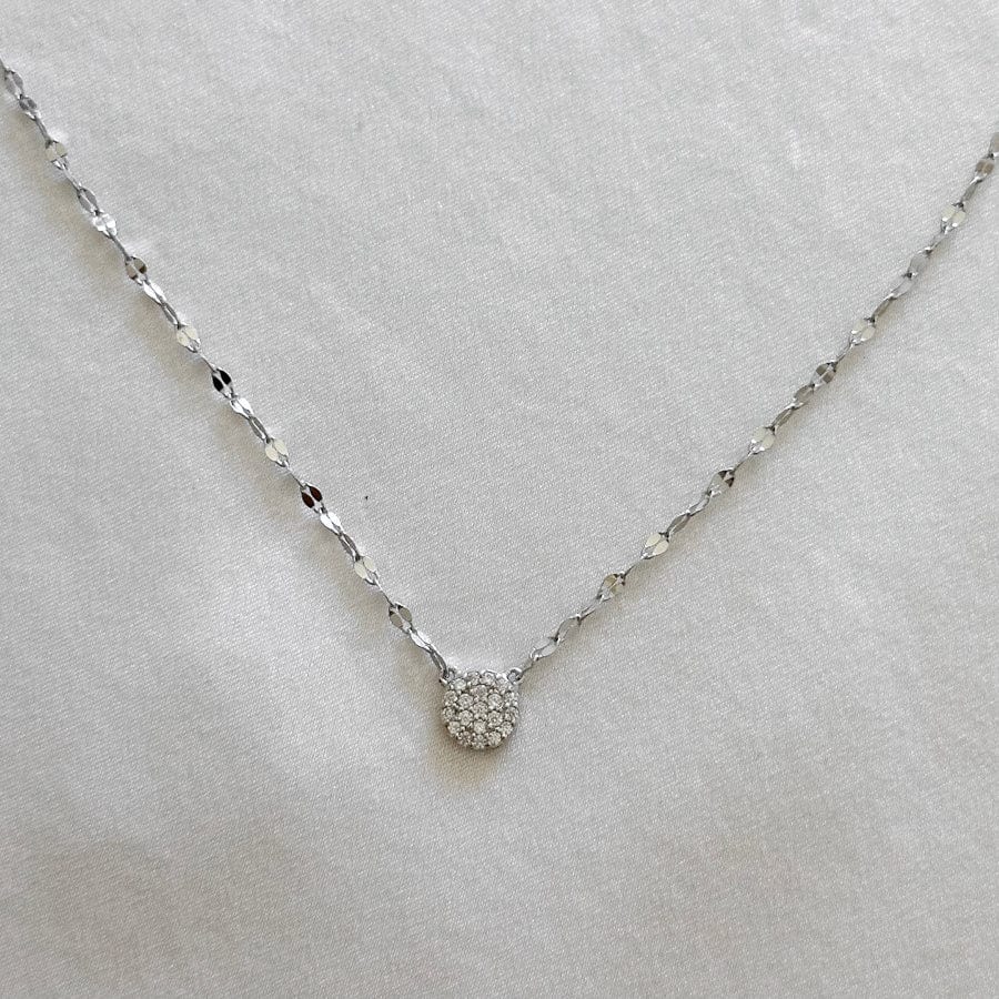 LE sensor necklace Silver Gemma Necklace